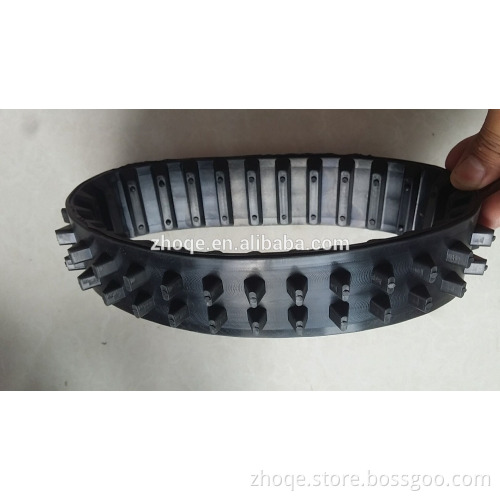 50mm width roboat rubber tracks and wheels